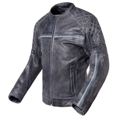 Chaqueta de moto de cuero vintage Invictus Dedalo