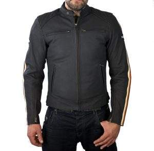 leather cafe racer motorcycle jacket