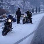 De ruta en moto en invierno