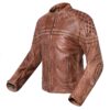 Chaqueta de moto de cuero marrón Invictus Eros Chaqueta de moto de cuero marrón Invictus Eros