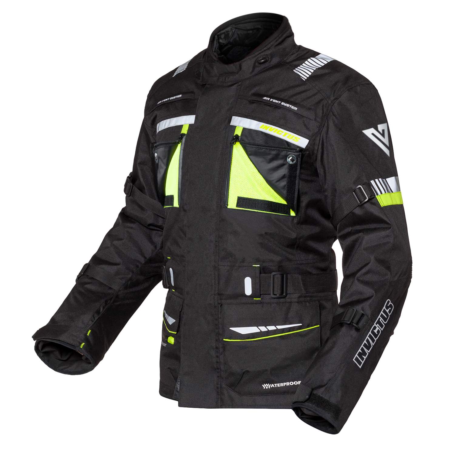 Chaqueta de moto de cordura hombre Invictus Heracles Fluor