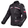Chaqueta de moto de cordura tricapa roja