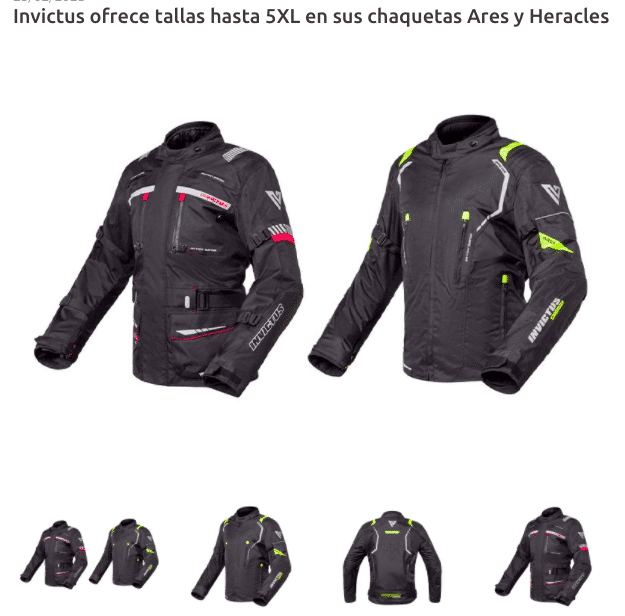 chaquetas tallas grandes mototaller