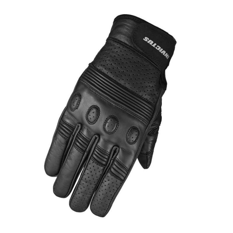guantes moto cuero perforado rebelde invictus